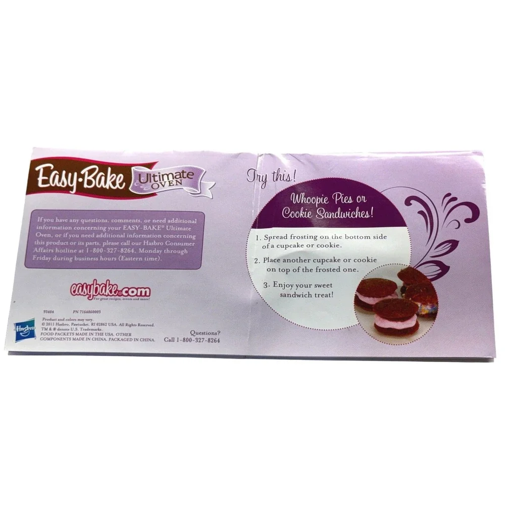 Hasbro Easy-Bake Ultimate Oven Purple Electric Toy Baking Set Model 93404 Pan